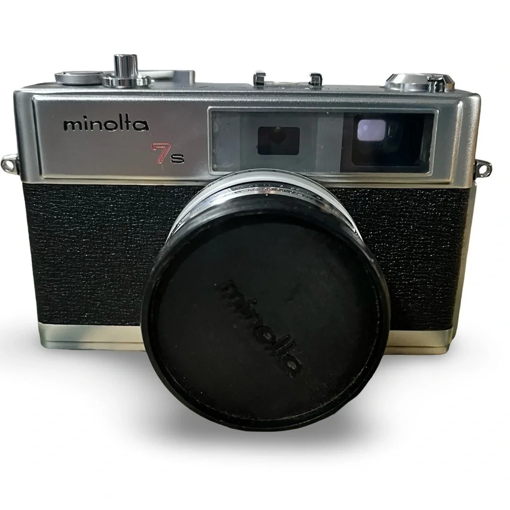 Minolta Hi-Matic 7s Classic 35mm Rangefinder Camera- Decorative or For Repair